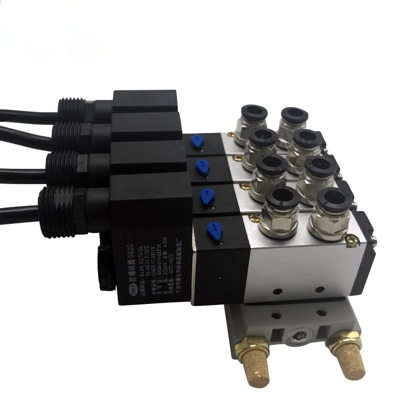 

YT131-09 Explosion-proof coil 4V210-08 two-position five-way pneumatic solenoid valve 4M310-10 24V 220V
