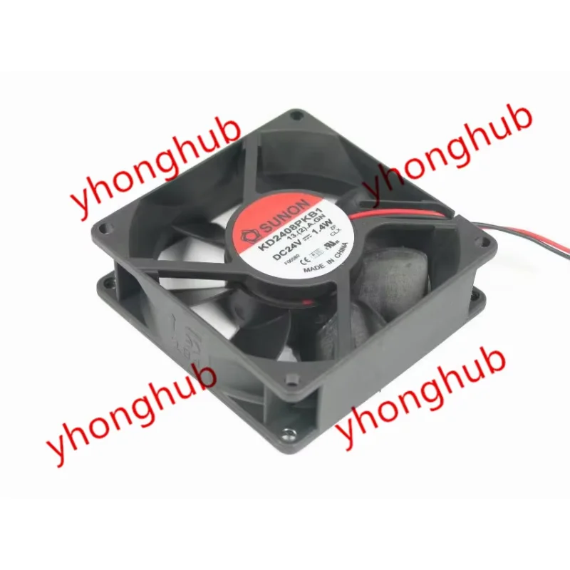 SUNON KD2408PKB1 13.(2).A.GN DC 24V 1.4W 80x80x25mm Server Cooling Fan