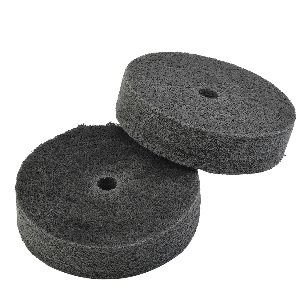 

2 PCS 3 Inch Nylon Fiber Polishing Wheel Buffer Pad Metal Wood Grinding Disc Tool Car Cleaning Cleaning Polishing