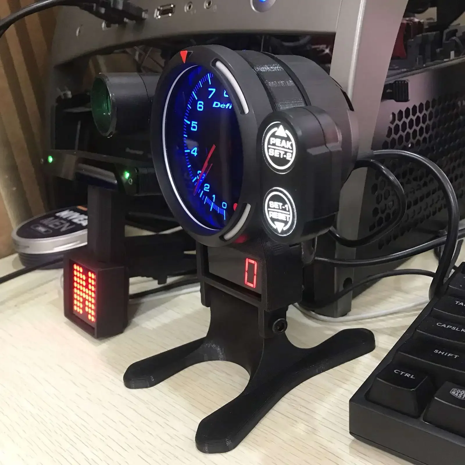 New RPM Tachometer FOR PC Simulation Racing GAME Assetto Corsa ProjectCars Codemasters LFS EuroTruck