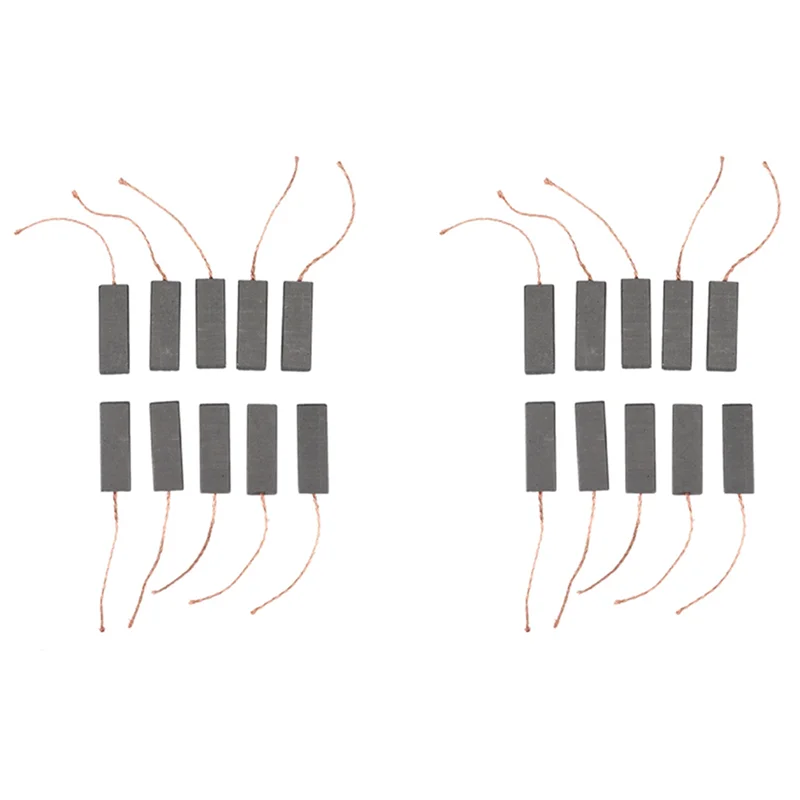 

Y17A 20 шт. угольные щетки, угольные щетки для двигателя для деталей стиральной машины барабанного типа Siemens 5X13,5X40 мм
