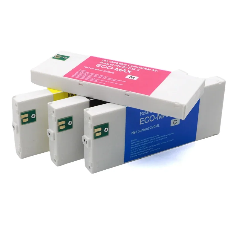 220ML ECO-SOL MAX2 MAX3 MAX Eco-solvent ink Cartridge Compatible for Roland BN-20 RS-640 xc540 VS-640 540 VS420 VS300 Printer