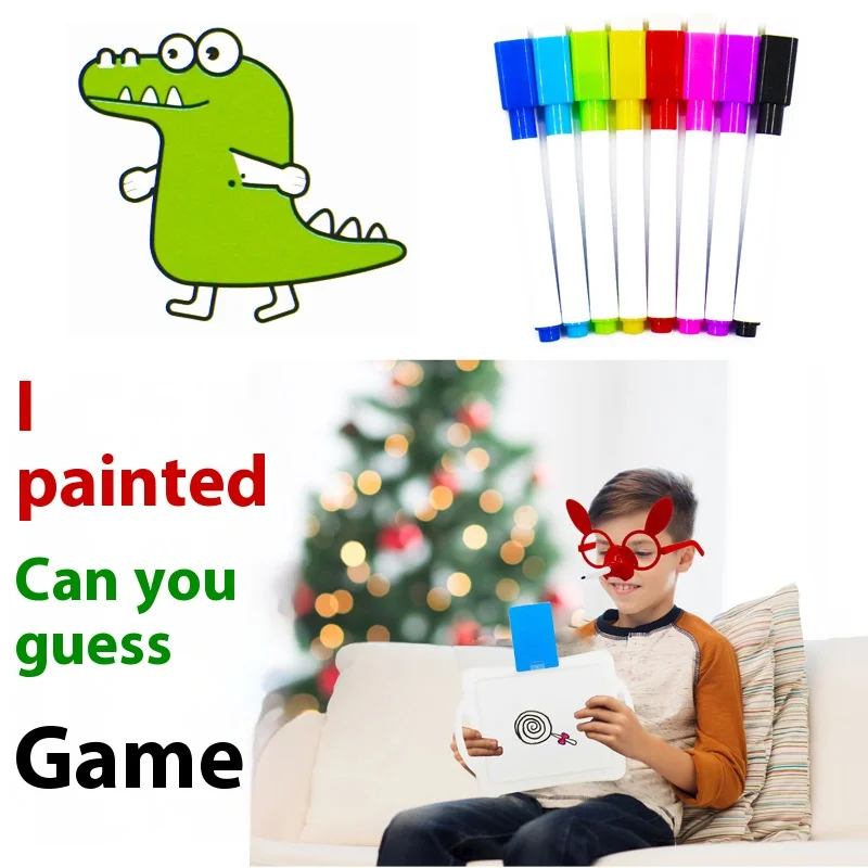 Drawing Guess Picture Party Games Toys Brain Power Battle Mulitplayer Parent-child Interactive Board Games Toys for Kids
