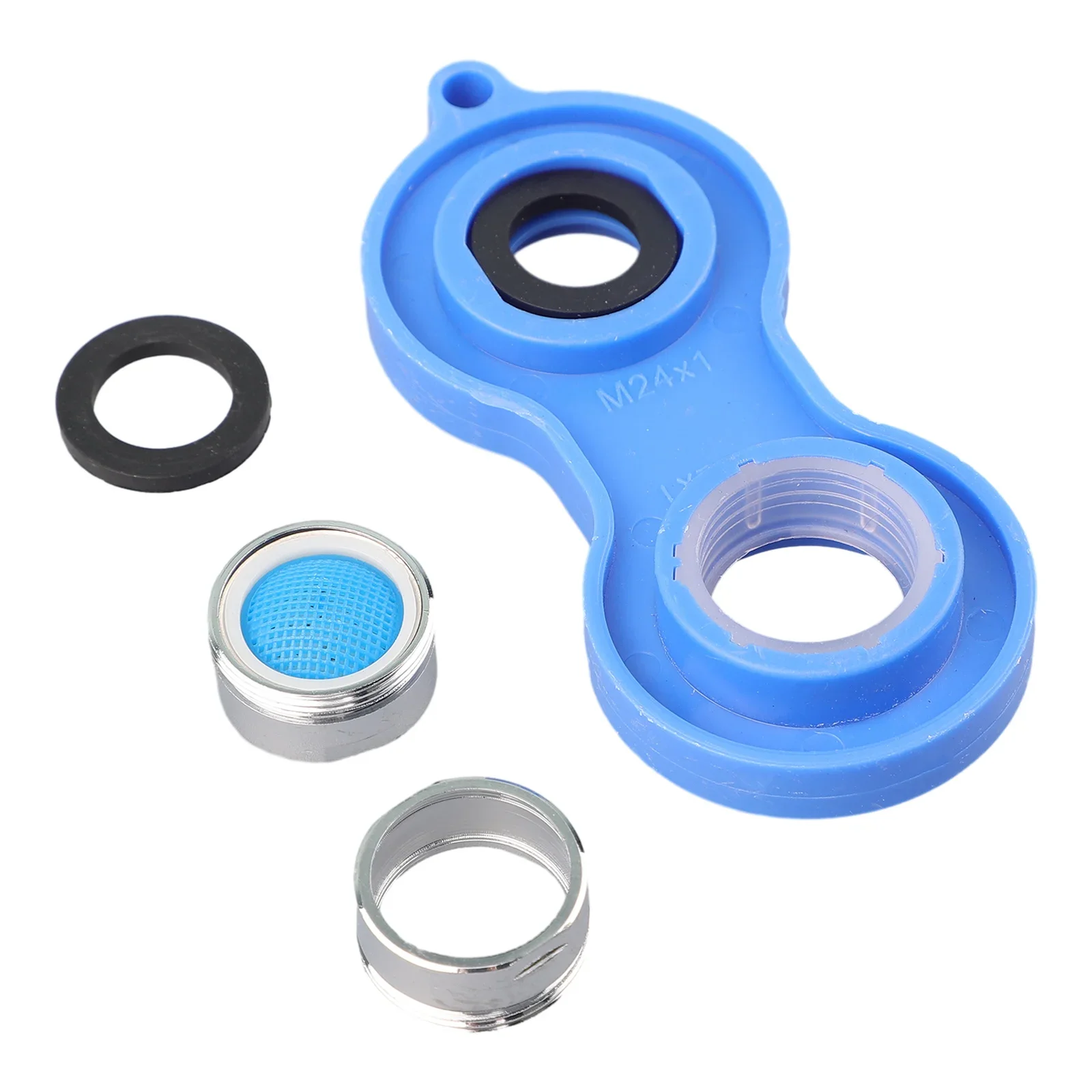 Jet Regulators Faucet Aerator Wrench Bathroom Showers 12mm Height 23.6mm Outside Diameter Blue Housing Material Brass