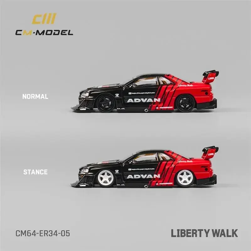 CM MODEL 1:64 LBWK ER34 Advan Diecast Model Car