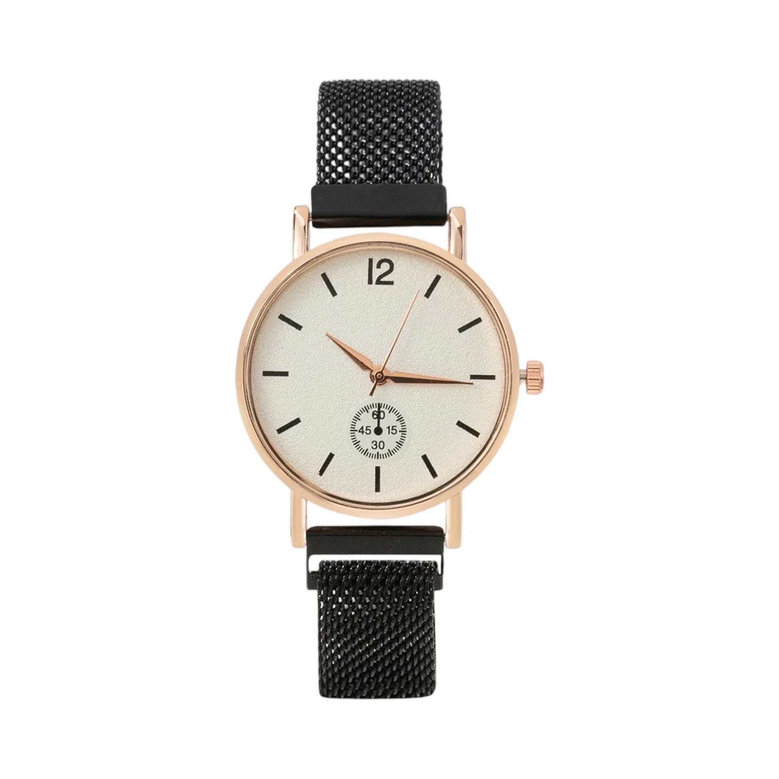 

‌ Изысканные женские часы с сетчатым ремешком из розового золота и тонким корпусом. Элегантный аксессуар для работы и вечеринок. ﻿