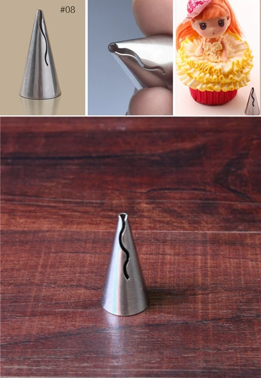 

17x37mm,1pcs Bobbi Skirt Decorating,Stainless Steel Cake Tips,Decorating Tools For Icing Piping,Sugarcraft Pastry Tip