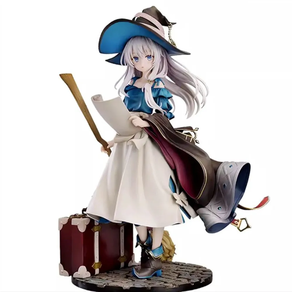 

25cm Wandering Witch: The Journey of Elaina Action Figures Anime Kawaii Girl Early Summer Blue Sky Collection Dolls Toys Gifts