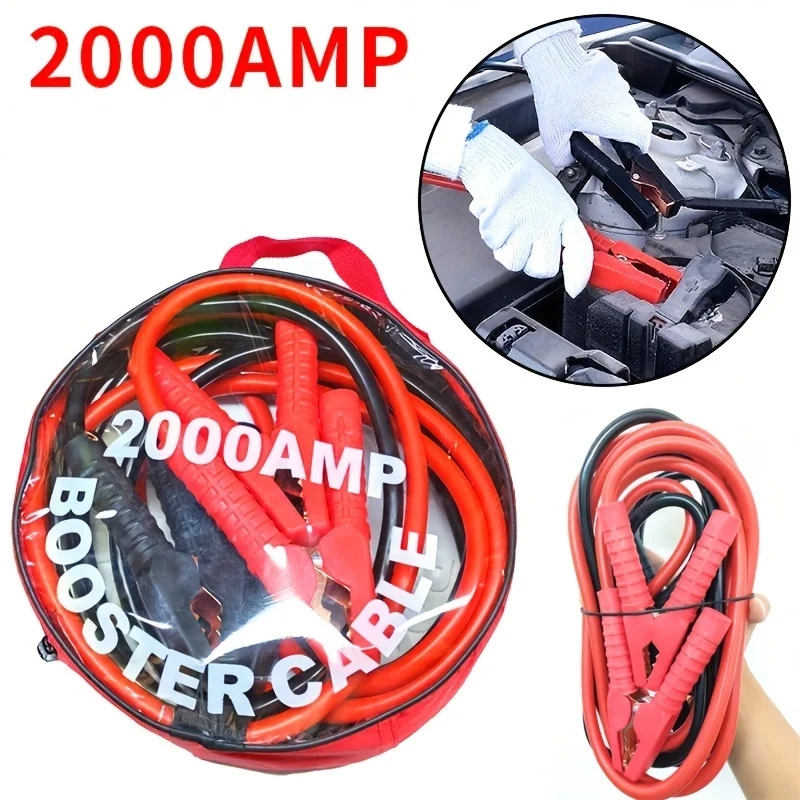 2/4-meter autobatterij jumperkabel autostartkabel gebruikt om dode of low-power batterijen te starten aansluitkabel oplaadgereedschap