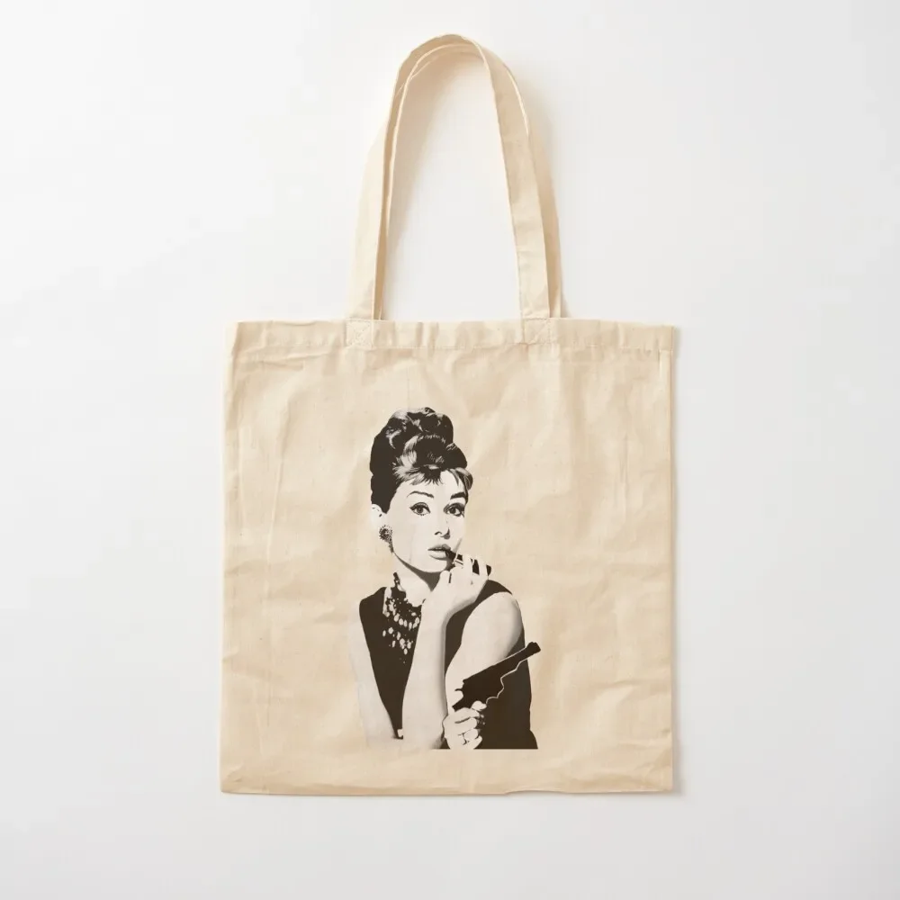 

Iconic Audrey Hepburn Tote Bag canvas tote bags personalized canvas Canvas