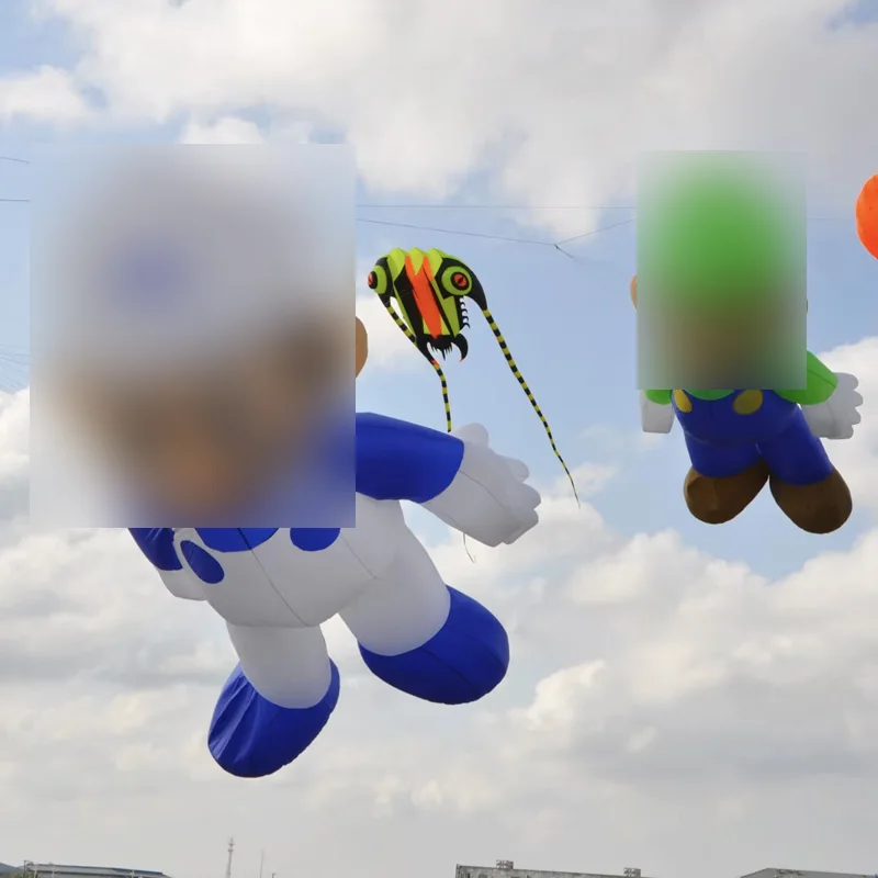 9KM 3.5m MAO Kite  Ripstop Nylon Fabric Line Laundry Kite Pendant Soft Inflatable Large Professional Kite for Adults with Bag