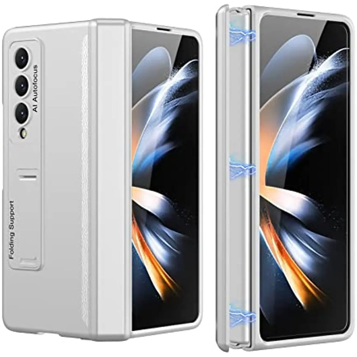 

Чехол для Samsung Galaxy Z Fold 4 5G(2022), скрытый магнитный защитный чехол с подставкой, удобный, тонкий и прочный