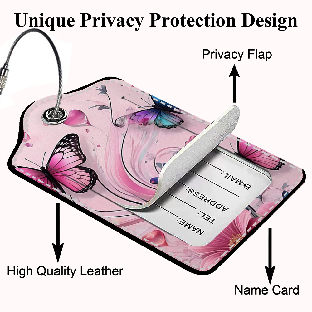 حار بيع الطاغية فراشة جلدية الأعمال الأمتعة العلامة حقيبة عنوان التسمية الأمتعة الصعود تسمية اسم معرف عنوان كليب #3