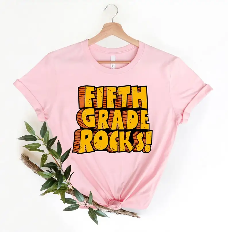 

Hello Fifth Grade Shirt Hello Fifth Grade Tshirt Back to School Teacher Gift Short Sleeve Top Tees O Neck Fashion 100%cctton y2k