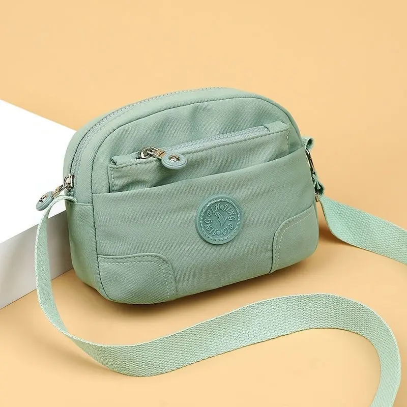 Fashion Casual Nylon Cloth Messenger Bag for Women Shoulder Bags Multi Layer Female Crossbody Bags Waterproof Mother Bag Purse