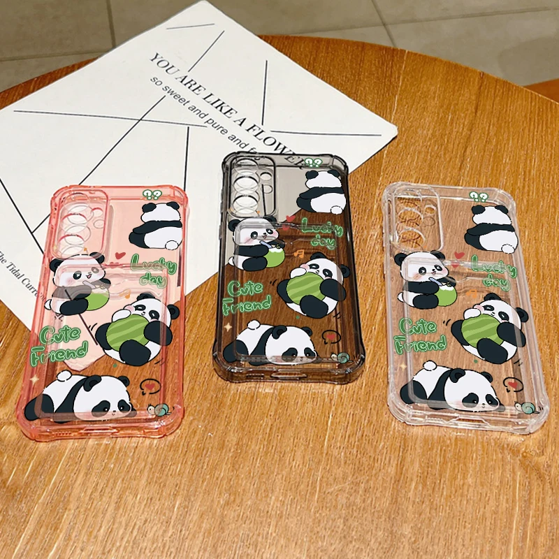 Niedliche Panda-Kartenhülle für Samsung Galaxy S26 S23 Ultra S25 Edge S24 FE A57 A37 A17 A56 A36 A54 A15 A55 A16 Handyhülle – Detail 8