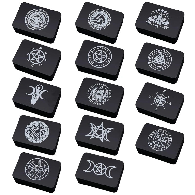 Game Card Storage Box Metal Case Card Storage Collection Box Organizers for Jewelry Fortune Telling
