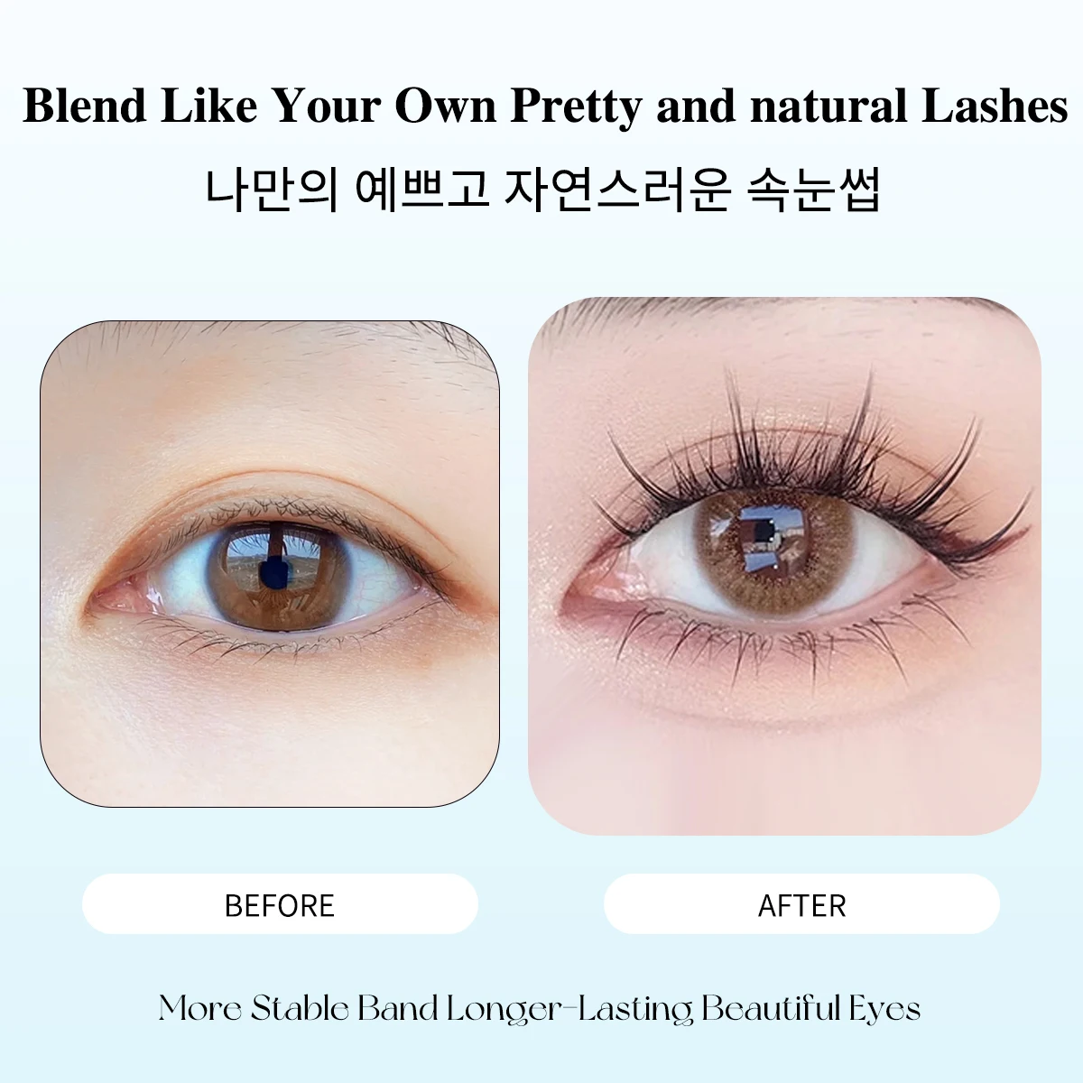 Ciglia Manga naturali morbide 5 paia di ciglia finte lunghe Ciglia a strisce sottili per il trucco degli occhi della bambola coreana