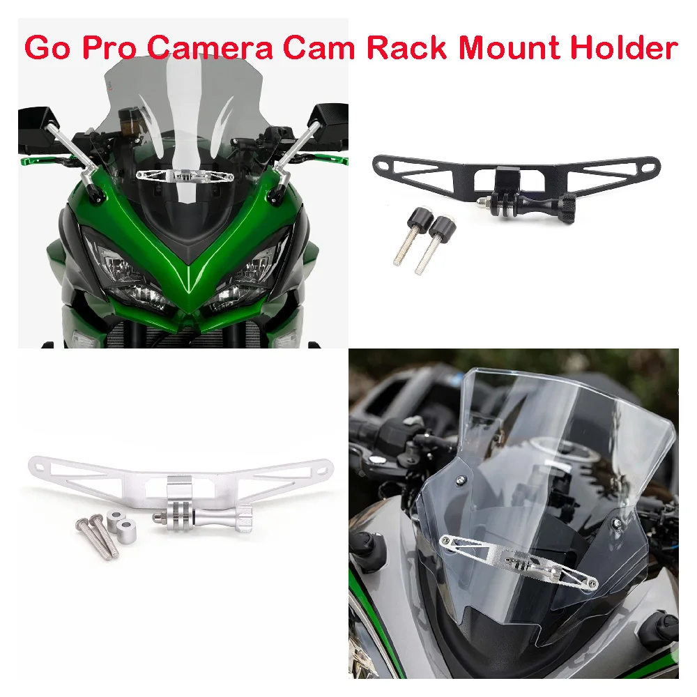 Fits for Kawasaki Ninja 1100 SE 1000 SX ABS 2020-2025 Motorcycle Windscreen Go Pro Camera Recorder Bracket Cam Rack Mount Holder