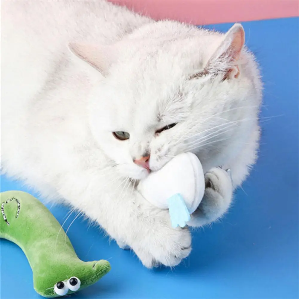 Cat Mint Toys Molars Chew Interaction Plush Toys Mice Shape Intelligence Bite Resistance Scratch Bite Self Hi Molars Teeth Clean