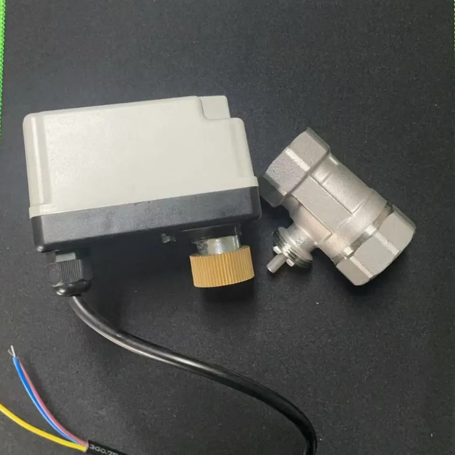 Stainless Steel DC12V * DC24V * AC220V Manual Integrated Three-wire Two-control Electric Two-way Valve Water