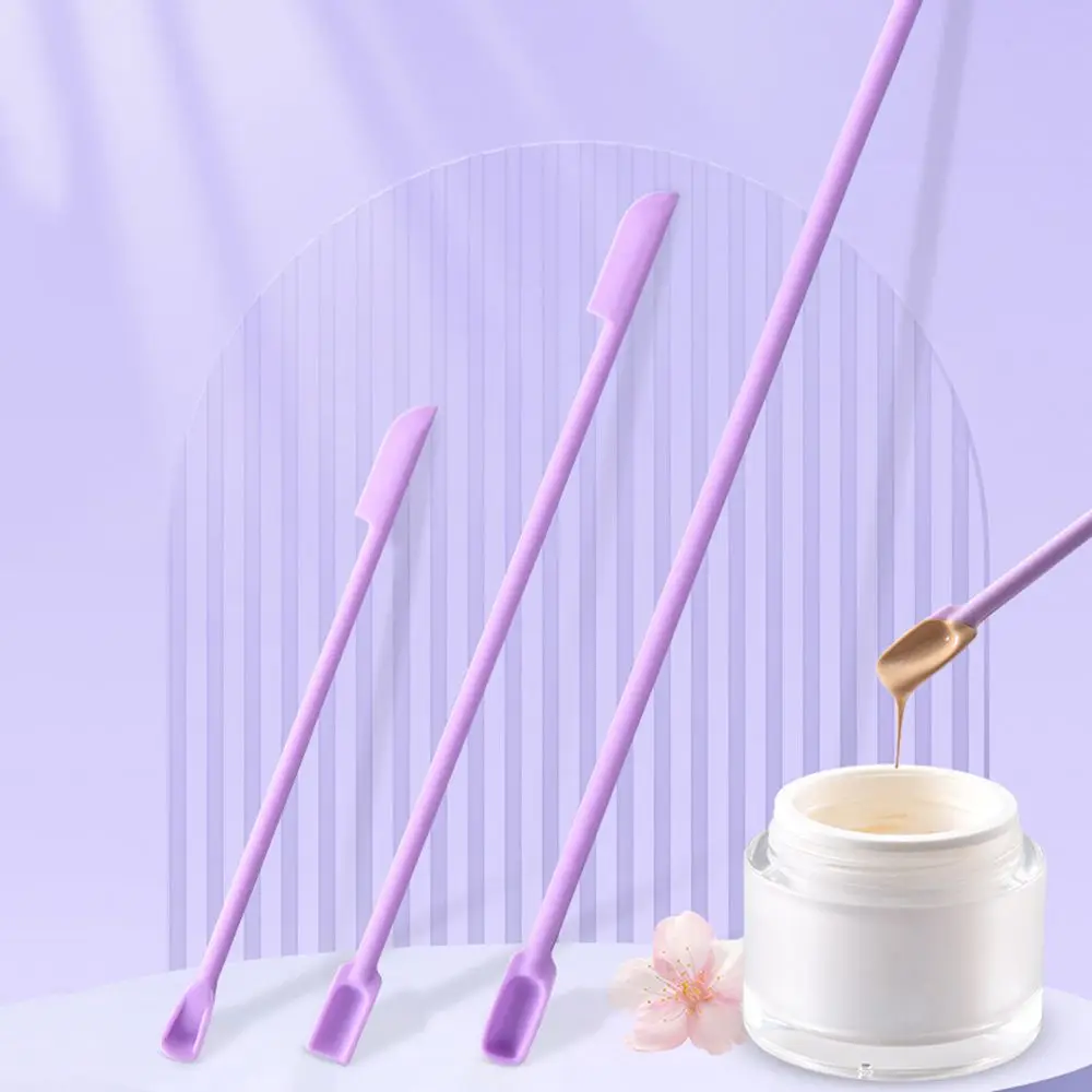 Wieder verwendbares Küchen zubehör Creme Beauty Tools kosmetische Make-up Pinsel Silikon Spatel Kosmetik Löffel tiefe Flasche Schaber