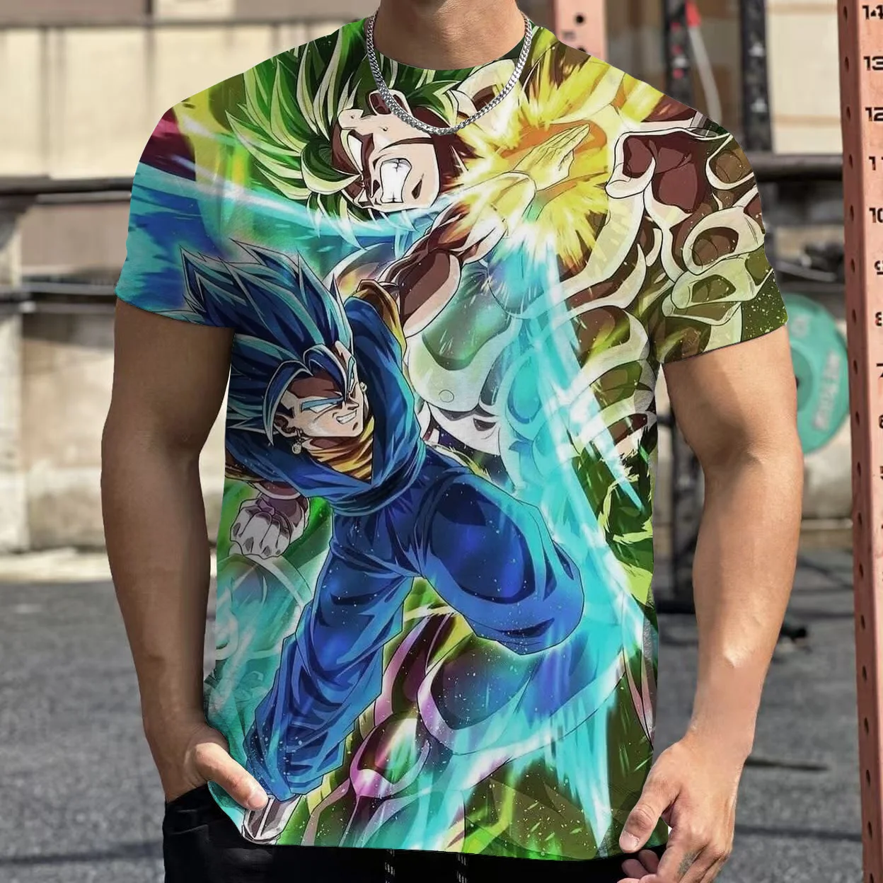 

Лето 2022, бестселлер, японское аниме Dragon Ball Goku Super Saiyan, мужская футболка с принтом в стиле Харадзюку, детский топ в стиле ретро