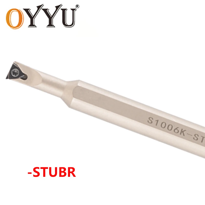 OYYU Small Head CNC Lathe Cutter S0806K-STUBR06 S1006K-STUBR06 S1206K-STUBR06 White Nickel Internal Turning Tools S0806K STUBR06