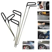 Car Dent Repair Hooks Stainless Steel Push Rods Crowbar Tools Kit For Dents Hail Damage Removal Automotive Accessories