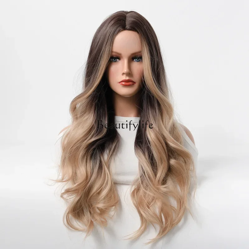 Medium gradual change Highlights Long hair Large waves Long curly hair Matte hood