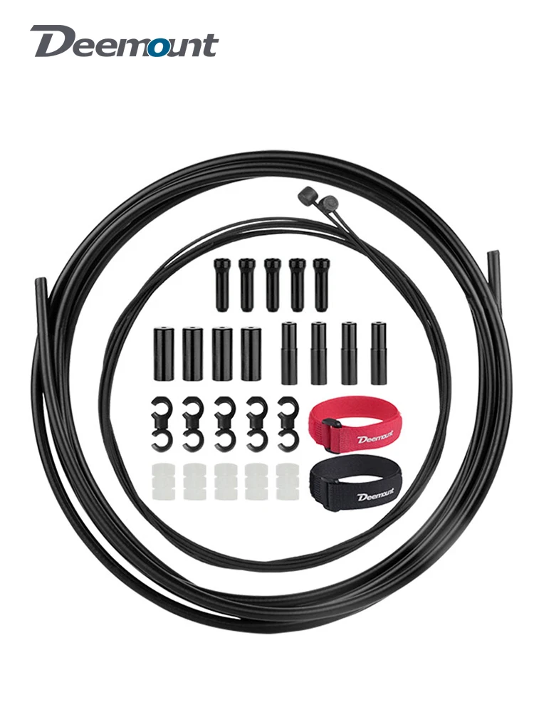 AliExpress DEEMOUNT Bicycle Hose Cable Set 4mm 5mm Pipe PTFE Coated Carbon Steel Wire W/ Caps MTB Road Brake System