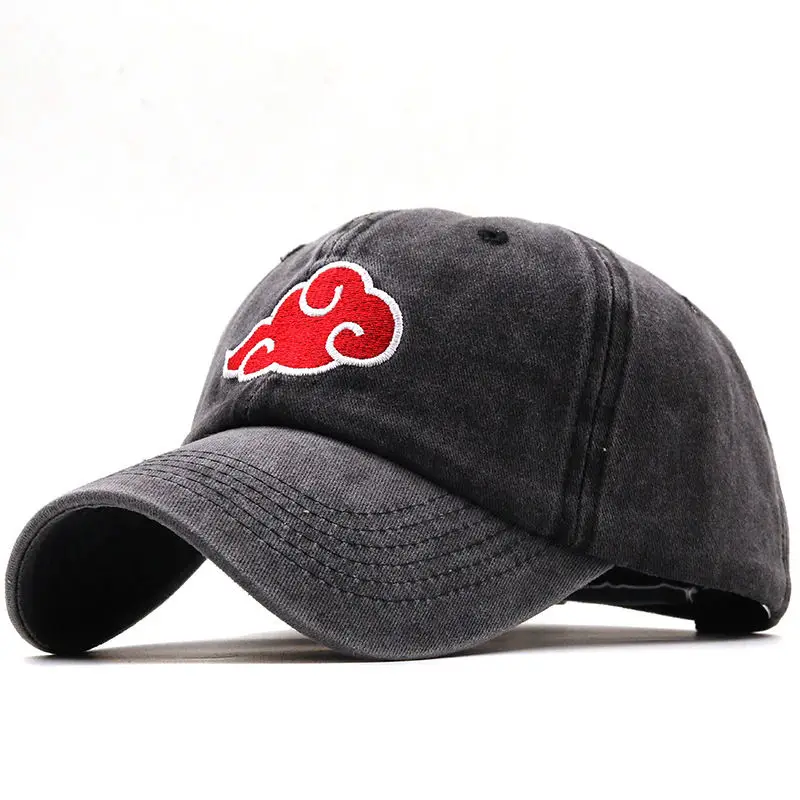 أنيمي ناروتو اوتشيها ايتاتشي أزياء بسيطة الإبداعية سحابة حمراء التطريز جديد في الهواء الطلق ظلة قبعات البيسبول للرجال والنساء