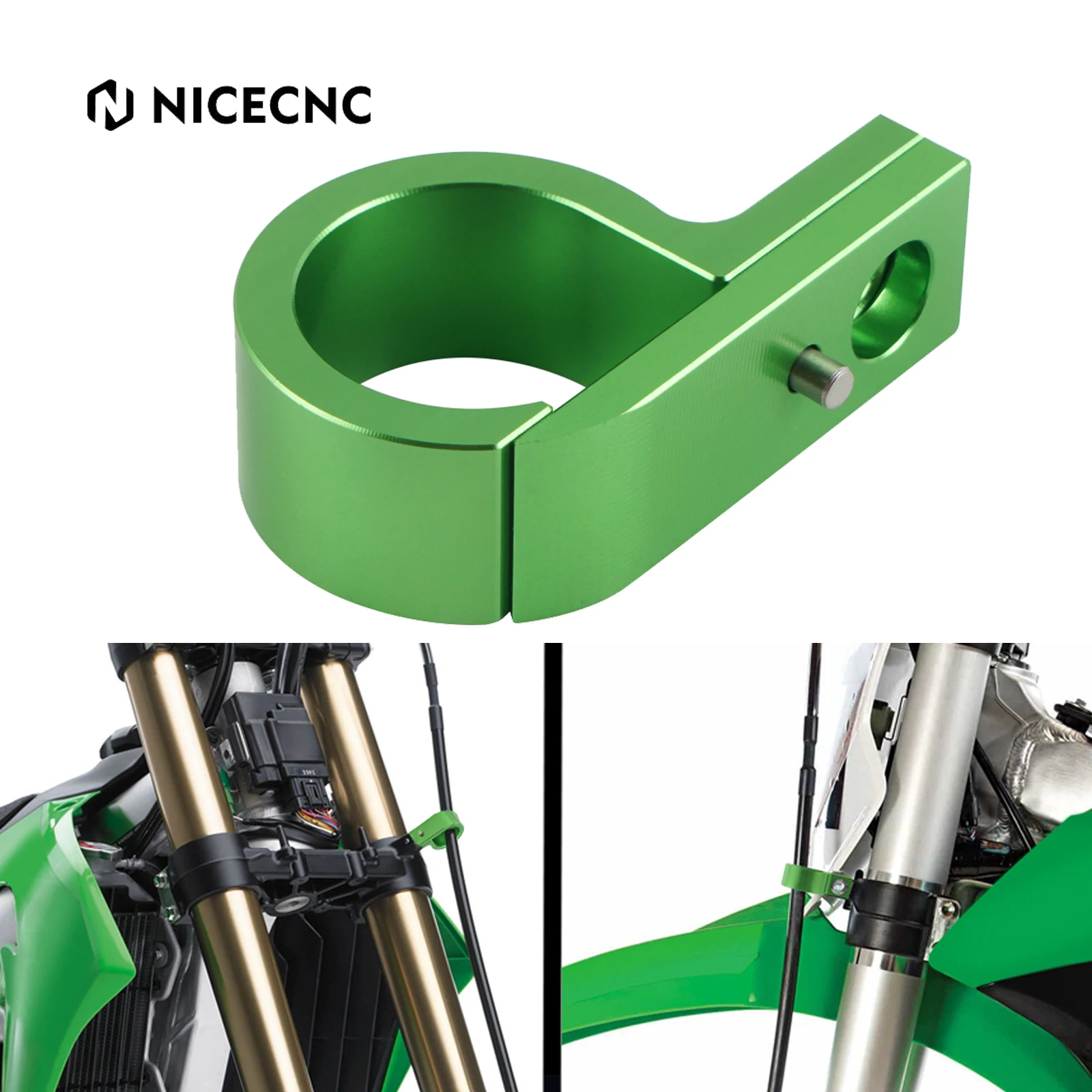 

NICECNC For Kawasaki KX250F 2017-2019 KX450F 2017-2018 KX450 2019-2021 KXF 250 450 Motorcycle Front Brake Line Hose Cable Clamp