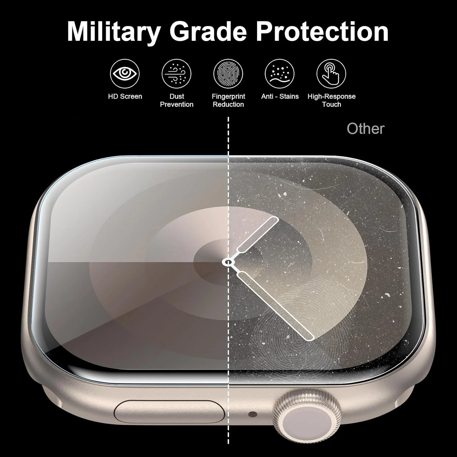 10PCS Screen Protector For Apple Watch Series 10 46mm 2024 42MM Ultra 3 2 49MM 45MM 41MM 40MM 44MM 46 MM Protection Accessories