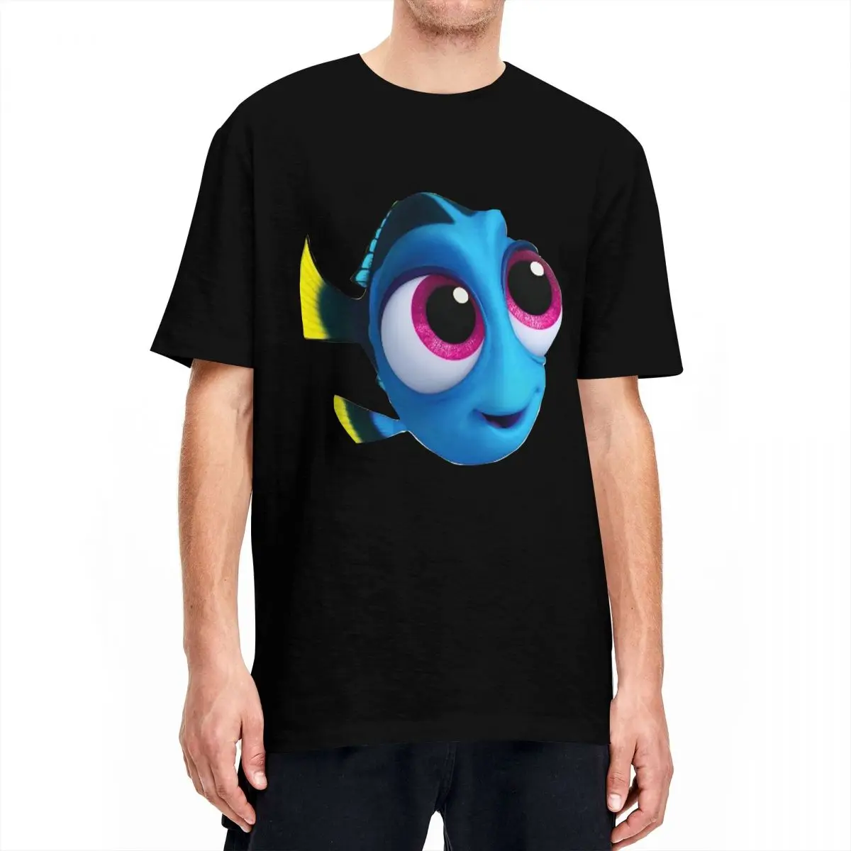 Finding Nemo Baby Dory for Men Women T Shirts Casual Tees Short Sleeve O Neck T-Shirt Pure Cotton Plus Size Clothing