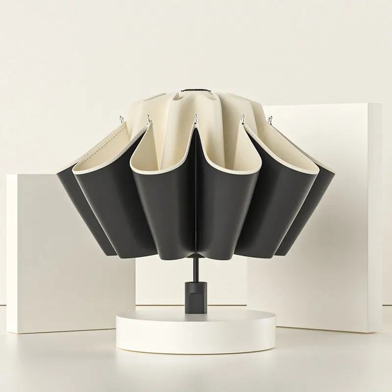 

Large 12 Bone Solid Color Automatic Umbrella Light Collapsible Large Format Outdoor Sunshade UV Protection Automatic Umbrella