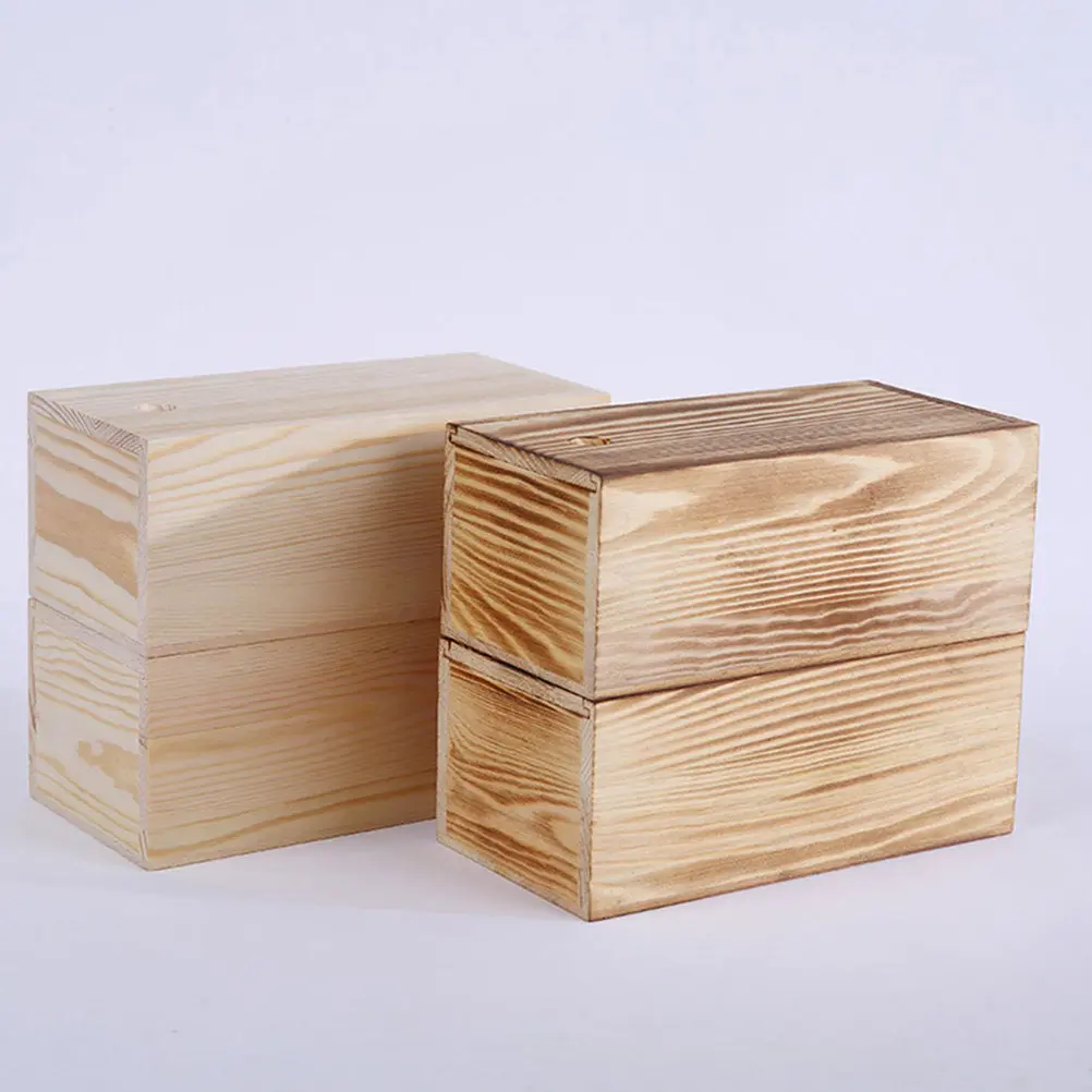 

4Pcs Premium Jewelry Storage Boxes Small Size Large Capacity Aromatherapy Decorative Wooden Box Gift for Women Valentine