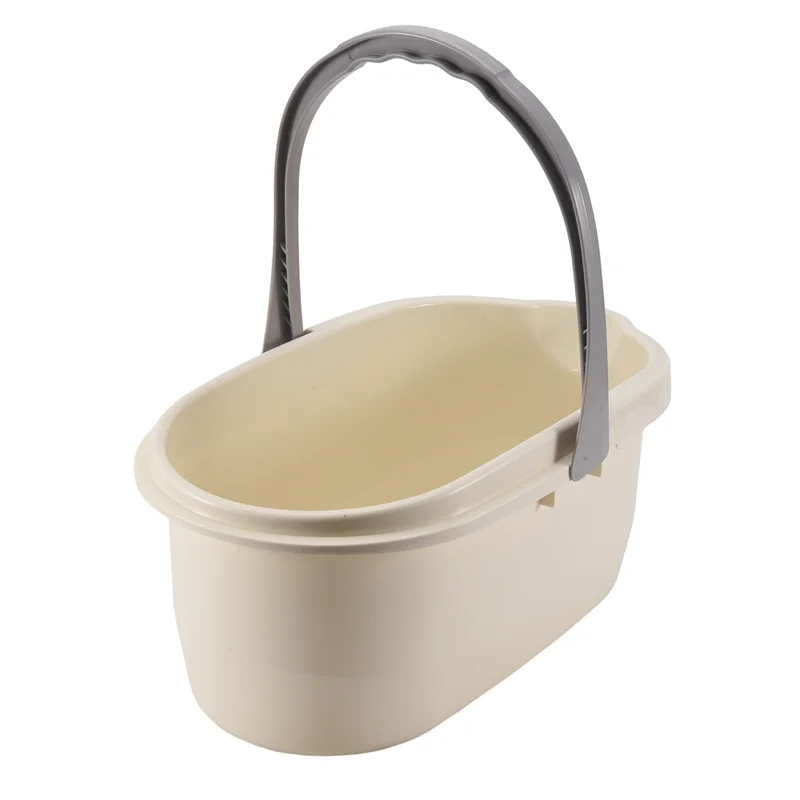 ABLN-Cubo de fregona, cesta de almacenamiento de herramientas de limpieza, organizador de cubo, cubo doméstico para suministros de limpieza, con asa