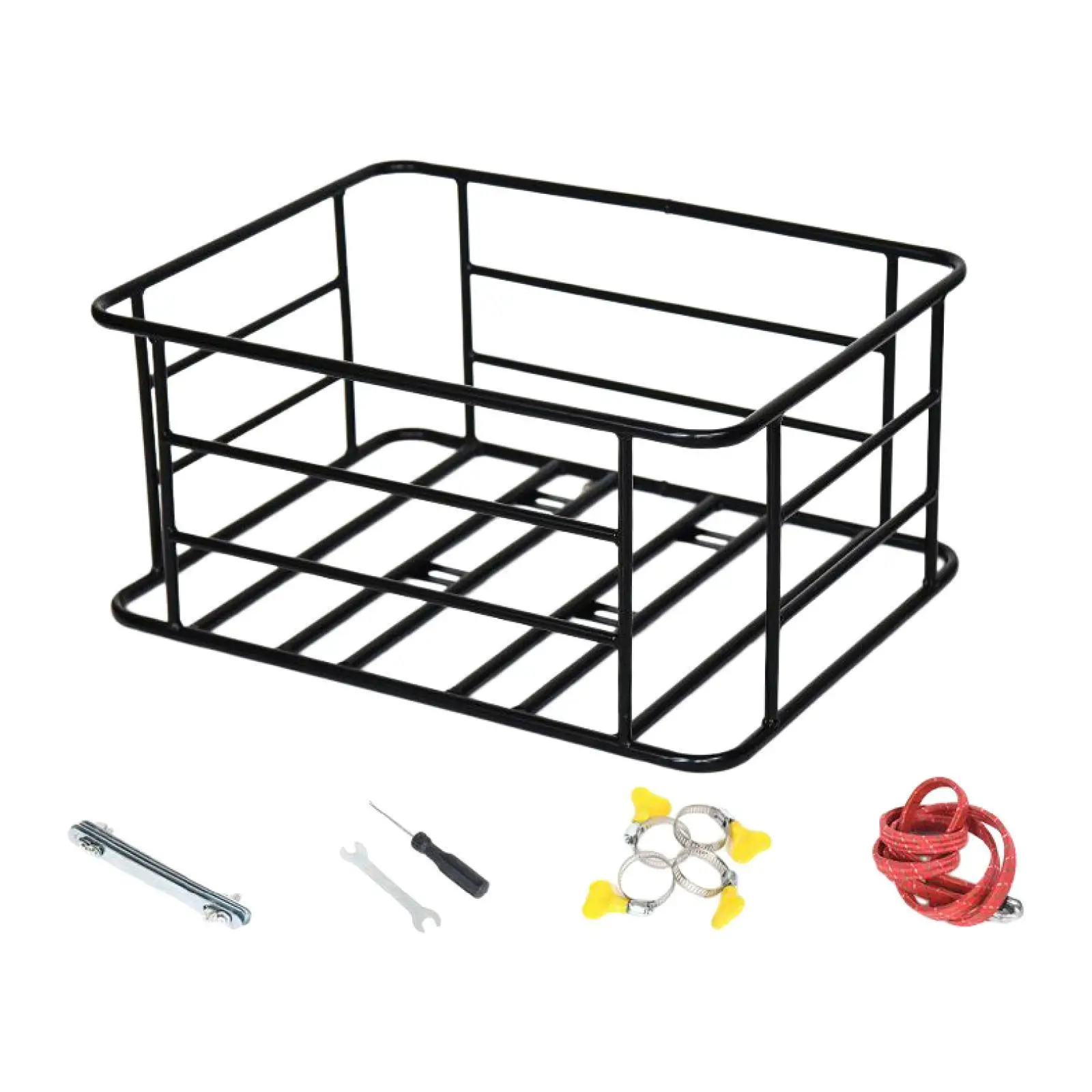 

Bike Rear Basket Bicycle Storage Basket Luggage Rack Rainproof Tailstock Holder Rear Bike Cargo Rack for Commuting Shopping