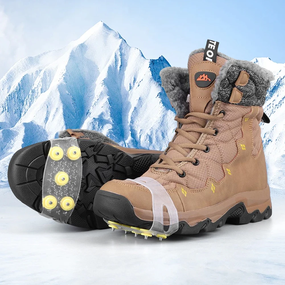 5-مسمار الشتاء مخالب الجليد المضادة للانزلاق تسلق الجبال المرابط للجنسين أحذية الجليد المرابط المشي لمسافات طويلة الملحقات #3