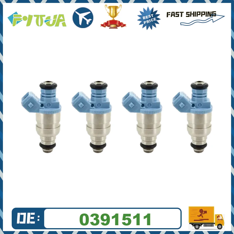 

4pcs Fuel Injector 0391511 For BMW MINI R52 R53 S JCW JOHN COOPER WORKS 210 2008 1.6L 13537574132 13530391511