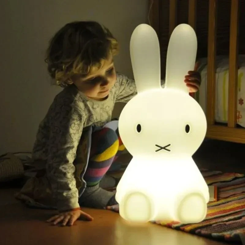 Rabbit Mood Light 80CM 16 Color Band Remote Control USB Charging Decoration Bedroom Bedside Light Children\'s Birthday Gift