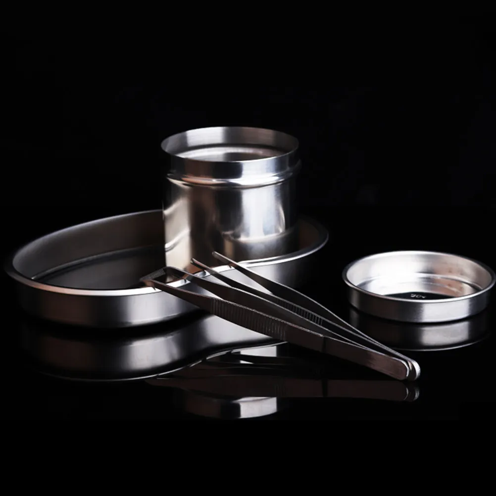 

Tattoo Sterilization Tools Kit Eyebrow Lip Anti-Iodine Stainless Steel Flat Trays Tweezers Cans Corrosion Resistant Salon