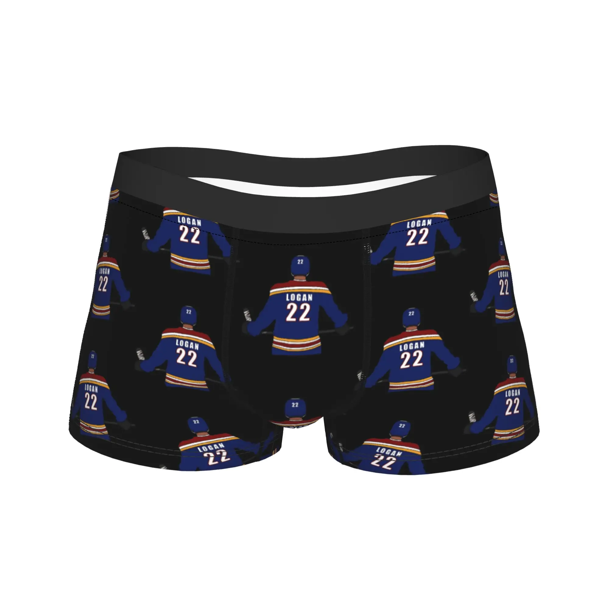 Funny Boxer John Logan Number 22 Shorts Panties Briefs Men Underwear Off Campus Polyester Underpants for Male S-XXL