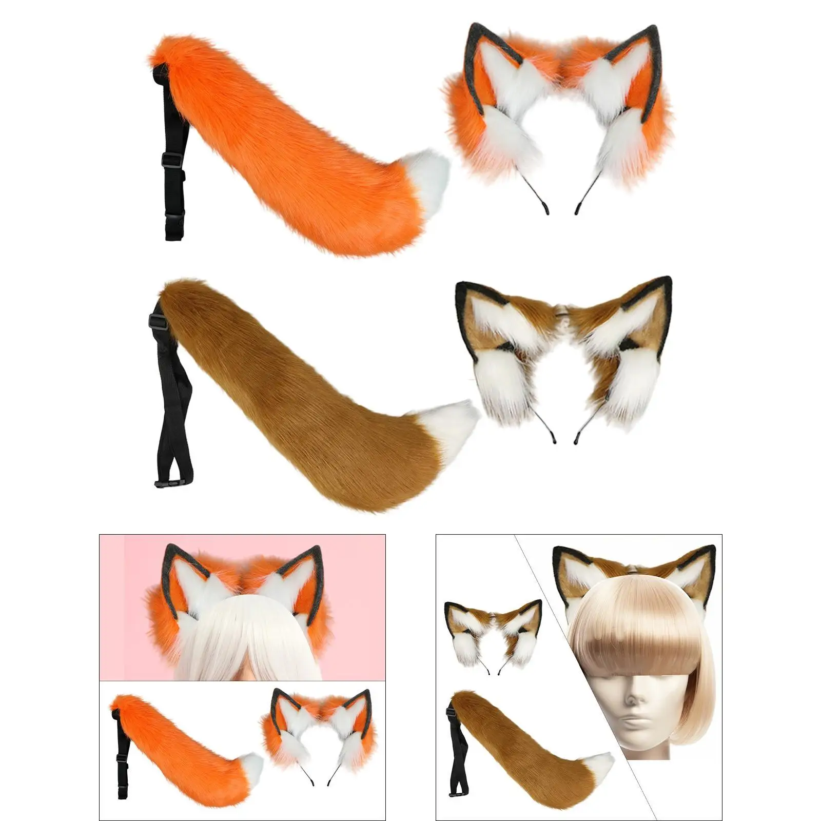 

Комплект ушей и хвоста животных для театральных головных уборов и выступлений