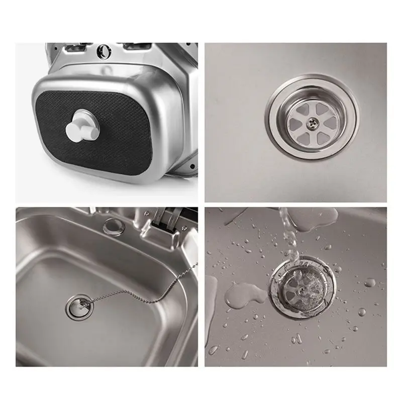 Sink Waste Drain Plug Hole Angle Fitting, Waste Plug Sink Basin Drain Filter For Motorhome Boat, Without Tube