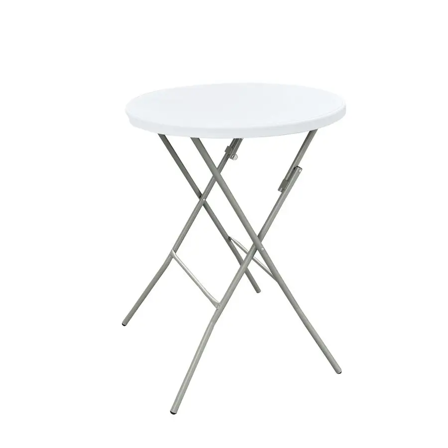 

Коктейльный столик, сборка не требуется, круглый пластиковый складной столик для бистро с высоким верхом, складные портативные барные столы, в помещении