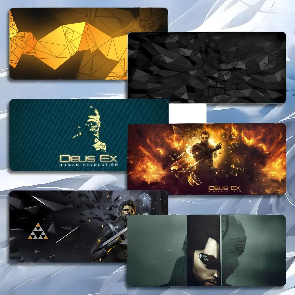 

Mouse Pad Mousepad Large Gaming LockEdge Thickened PC Table Desk Mat Cyber Futuristic Game D-Deus Geometric E-Ex