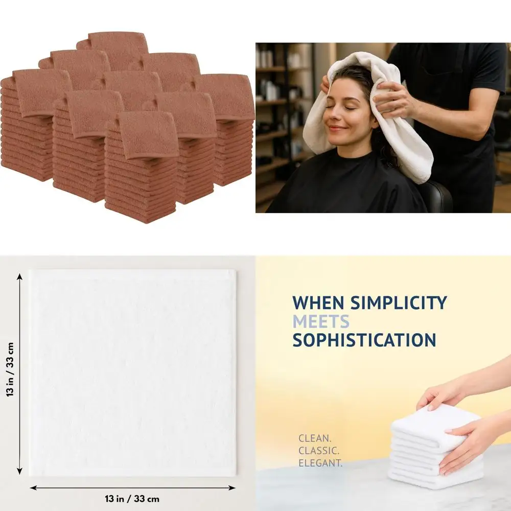 مناشف قطنية فاخرة - مناشف قطنية سميكة وناعمة 100% للاستحمام والحمام - إكسسوارات حمام عالية الجودة #1