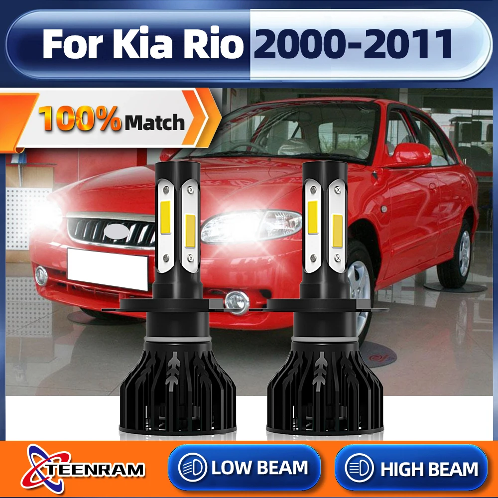 

H4 Led Headlights Bulbs 20000LM CSP Chip Car Light 6000K Auto Lamp For Kia Rio 2000-2003 2004 2005 2006 2007 2008 2009 2010 2011